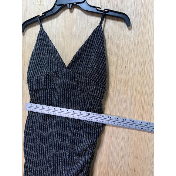 FOREVER 21 - Women's Stretch Dress with Straps - Black - Small - Picture 4 of 13